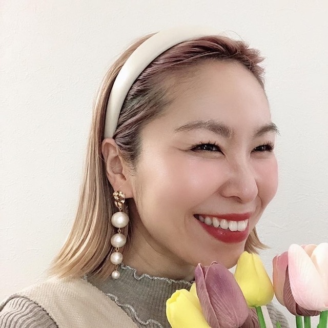 ◇P-8 ロングパールピアス