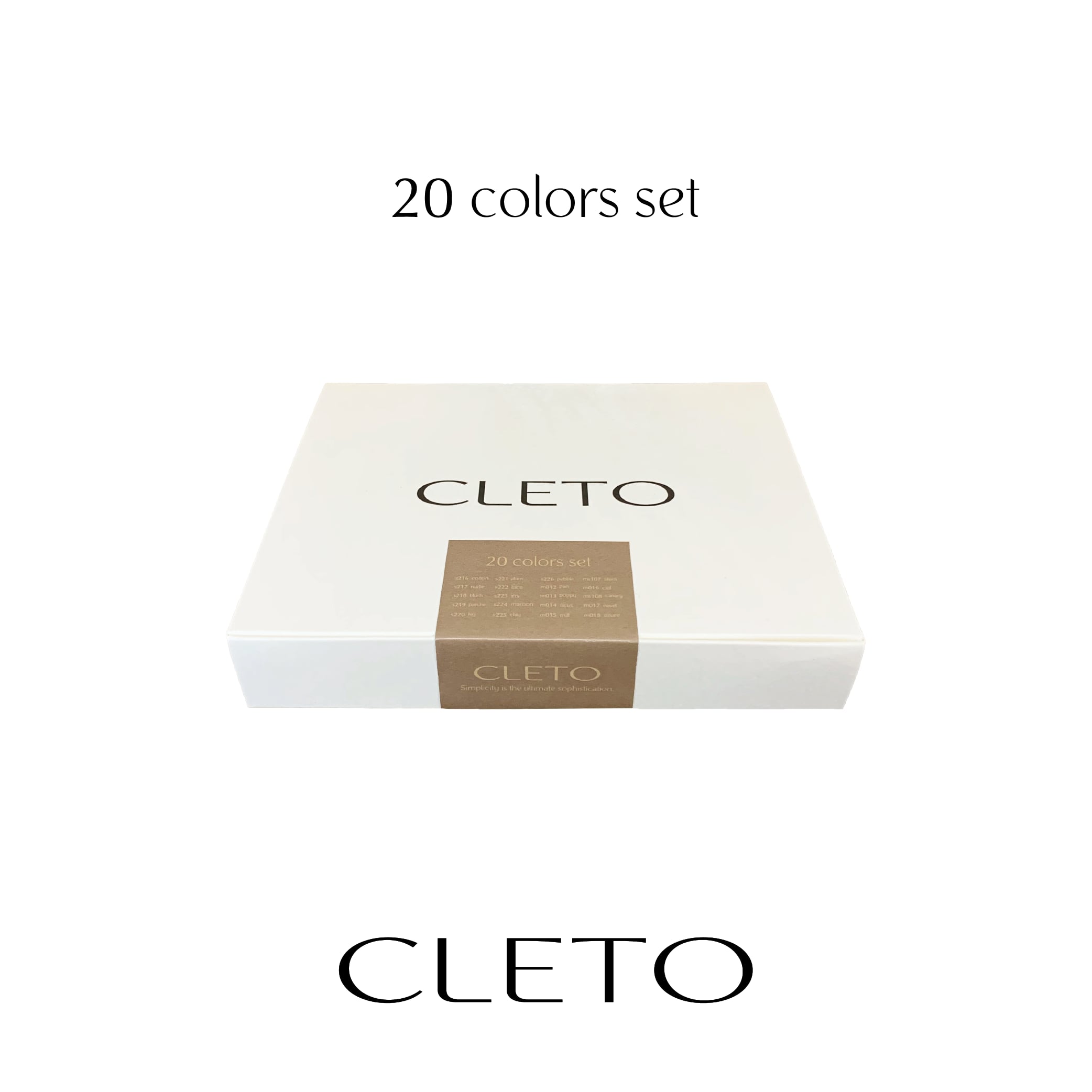 20 colors set | CLETO 20 colors set | CLETO