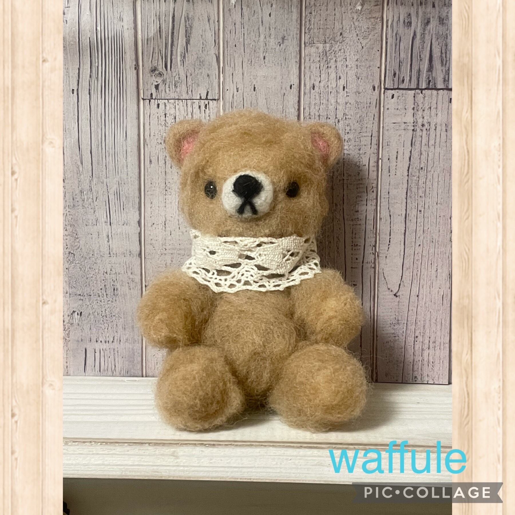 *＊*…ヴィンテージ フェルトベア 1950’S クリスティーズ *＊*…ベア 羊毛フェルト ふわふわベアさん | はんどめいど雑貨 waffule
