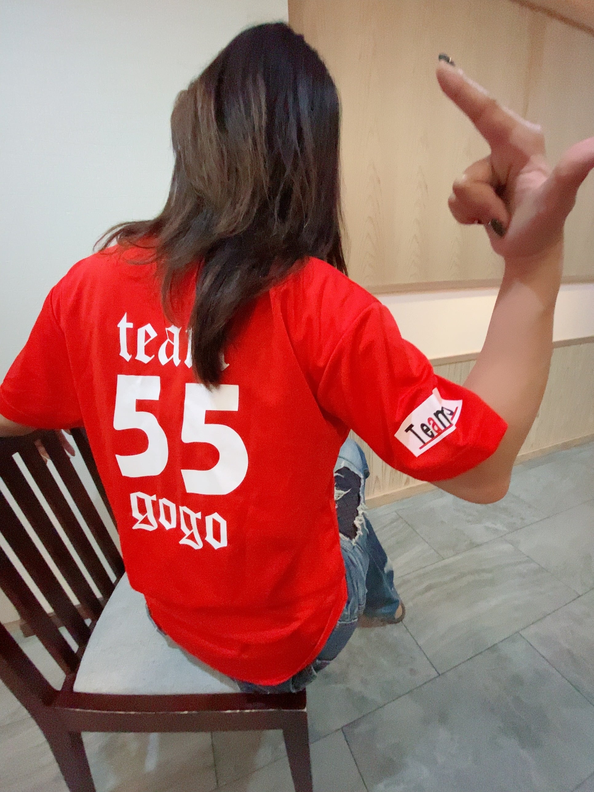 限界フル回転300回記念値下げ中】55Tシャツ（レッド／M～2XLサイズ