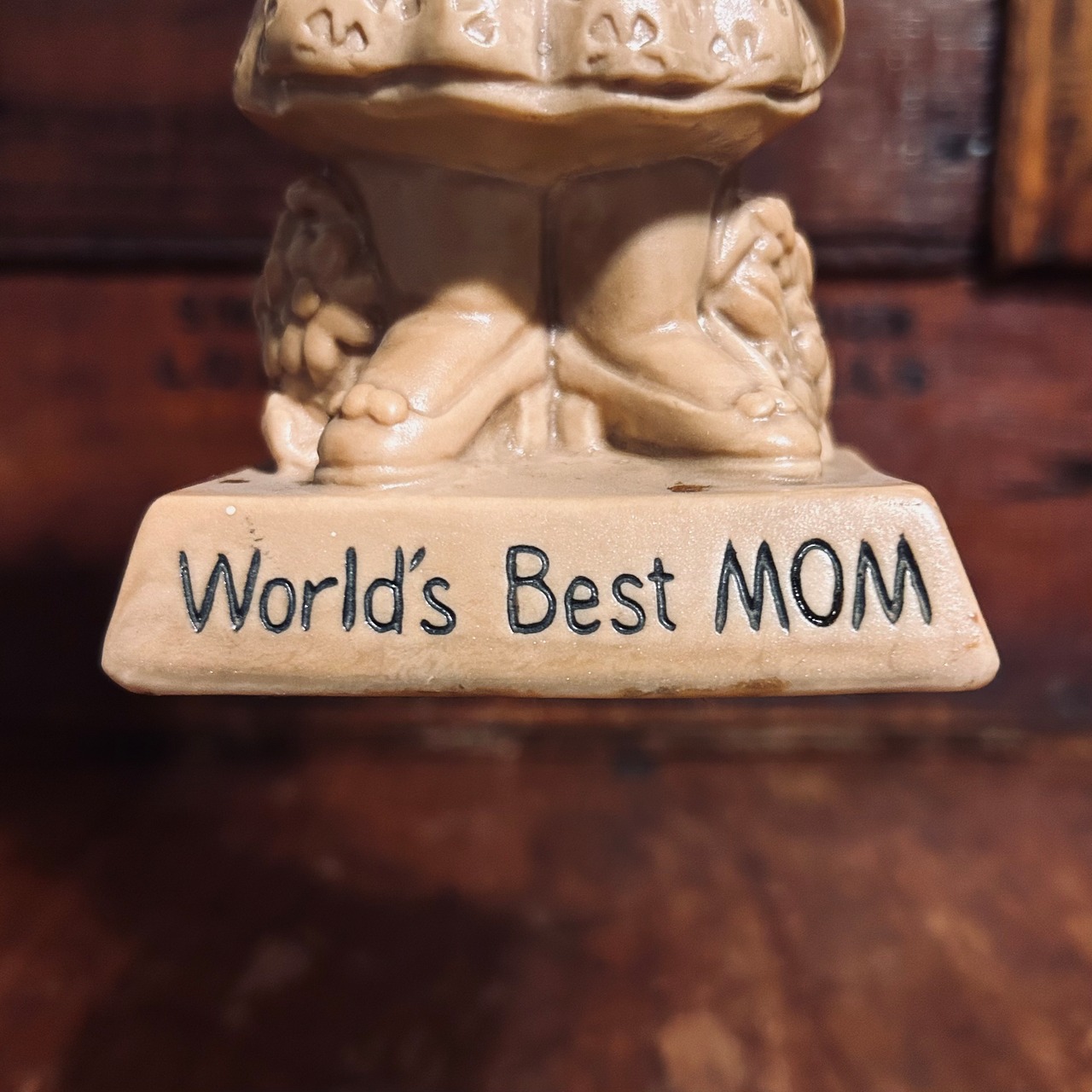 1973 ウォレス・ベリー ワールズ・ベスト・マム ヴィンテージ メッセージドール WALLACE BERRIE “WORLD’S BEST MOM” Sillisculpt #9093  D-668