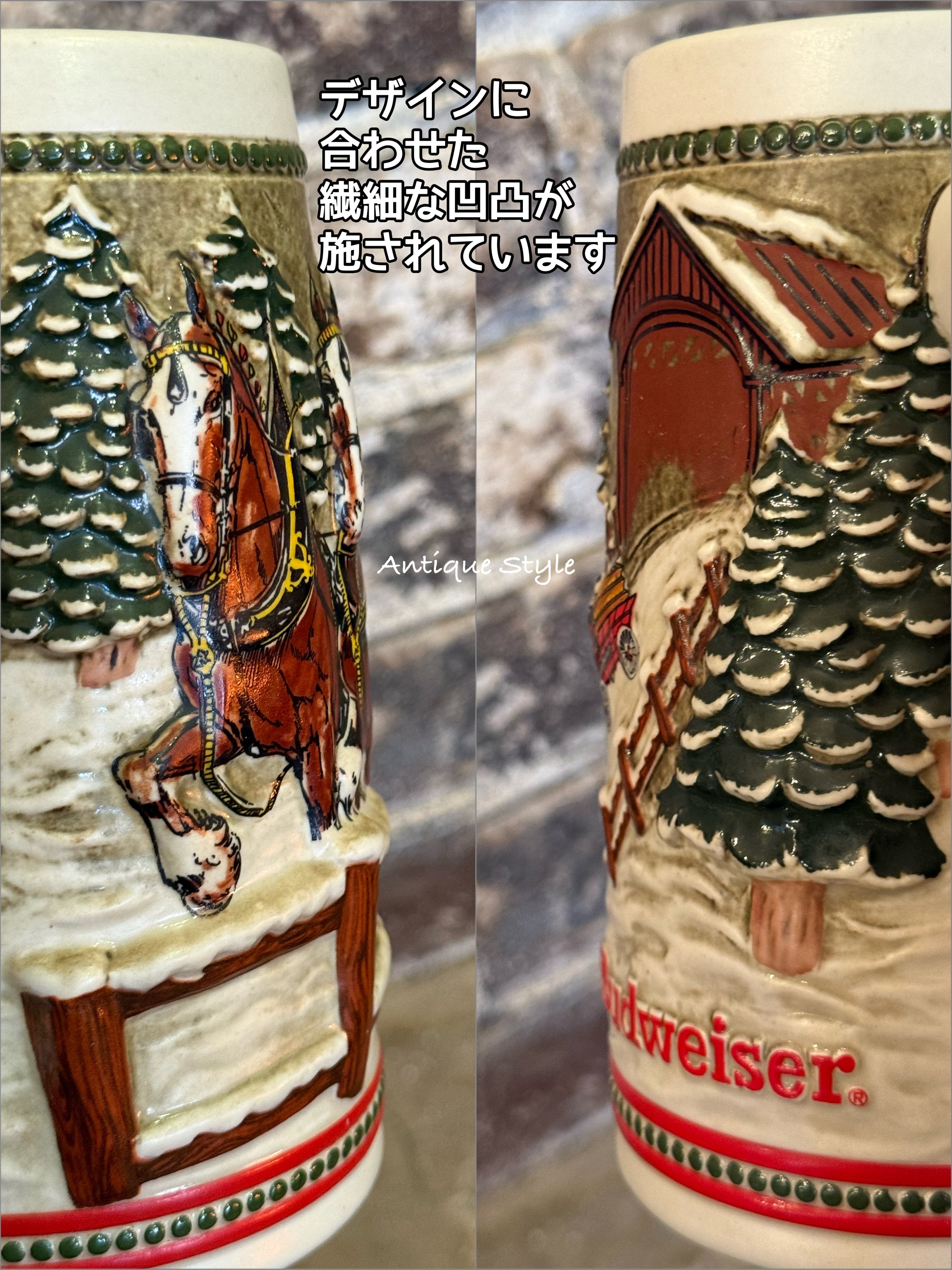 1984s ヴィンテージ Budweiser バドワイザー ビールジョッキ