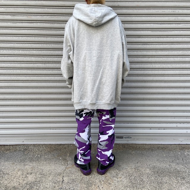 AIR JORDAN ジョーダン　刺繍ロゴパーカー　ビッグサイズ　グレー　XXL