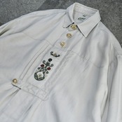 tyrolean linen shirt ivory