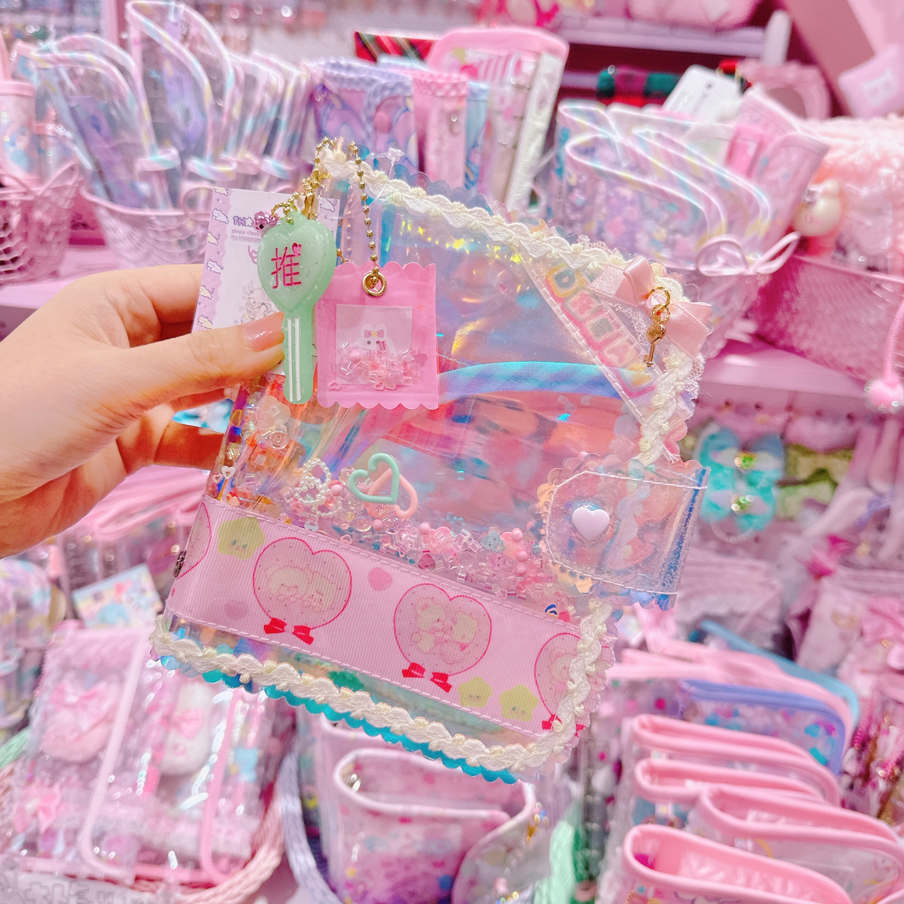 【K2】80-5キラキラA7シール帳（６穴）