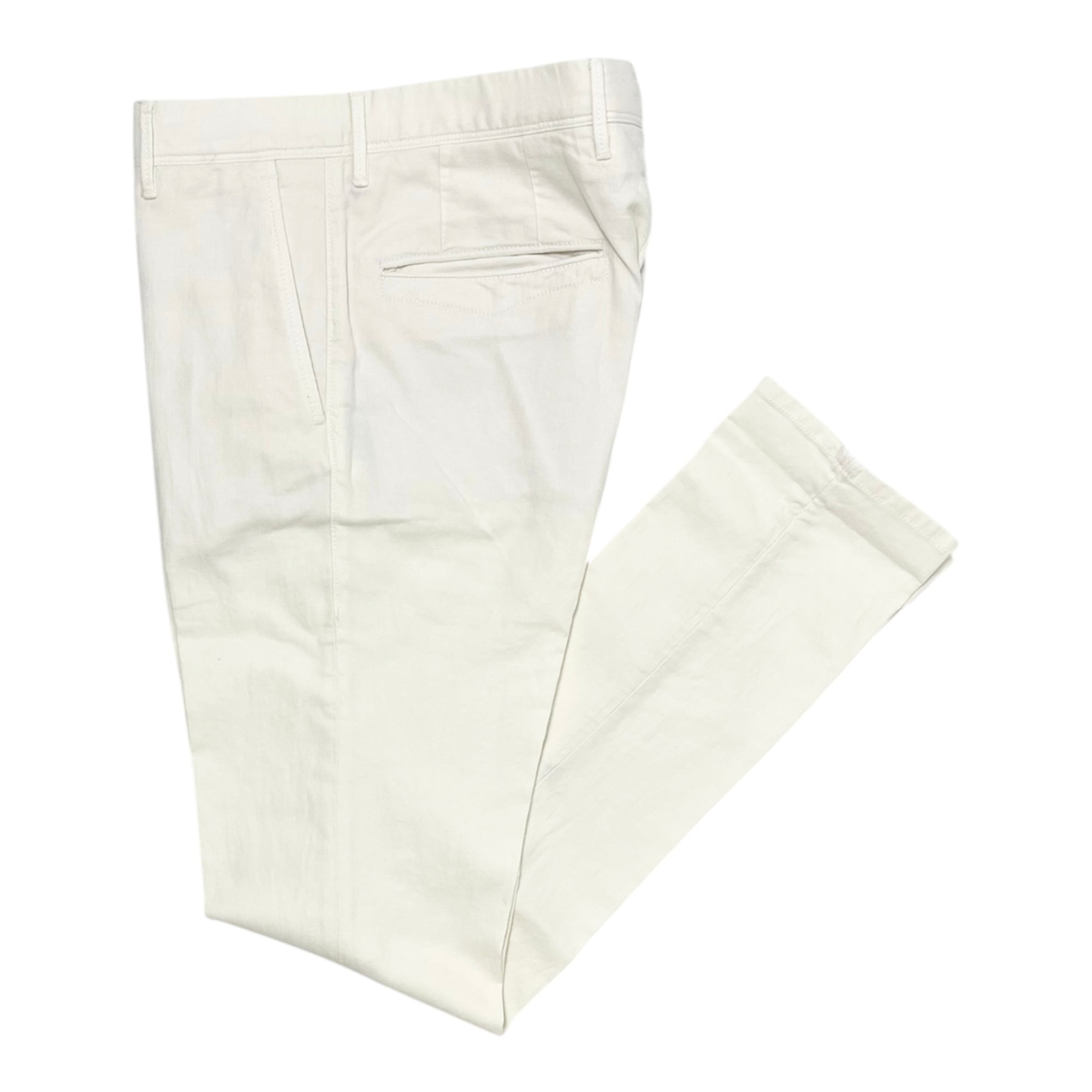 INCOTEX(インコテックス) COTTON/LINEN STRETCH SLACKS"SLIM FIT"(18S100-9809A-018)/WHITE