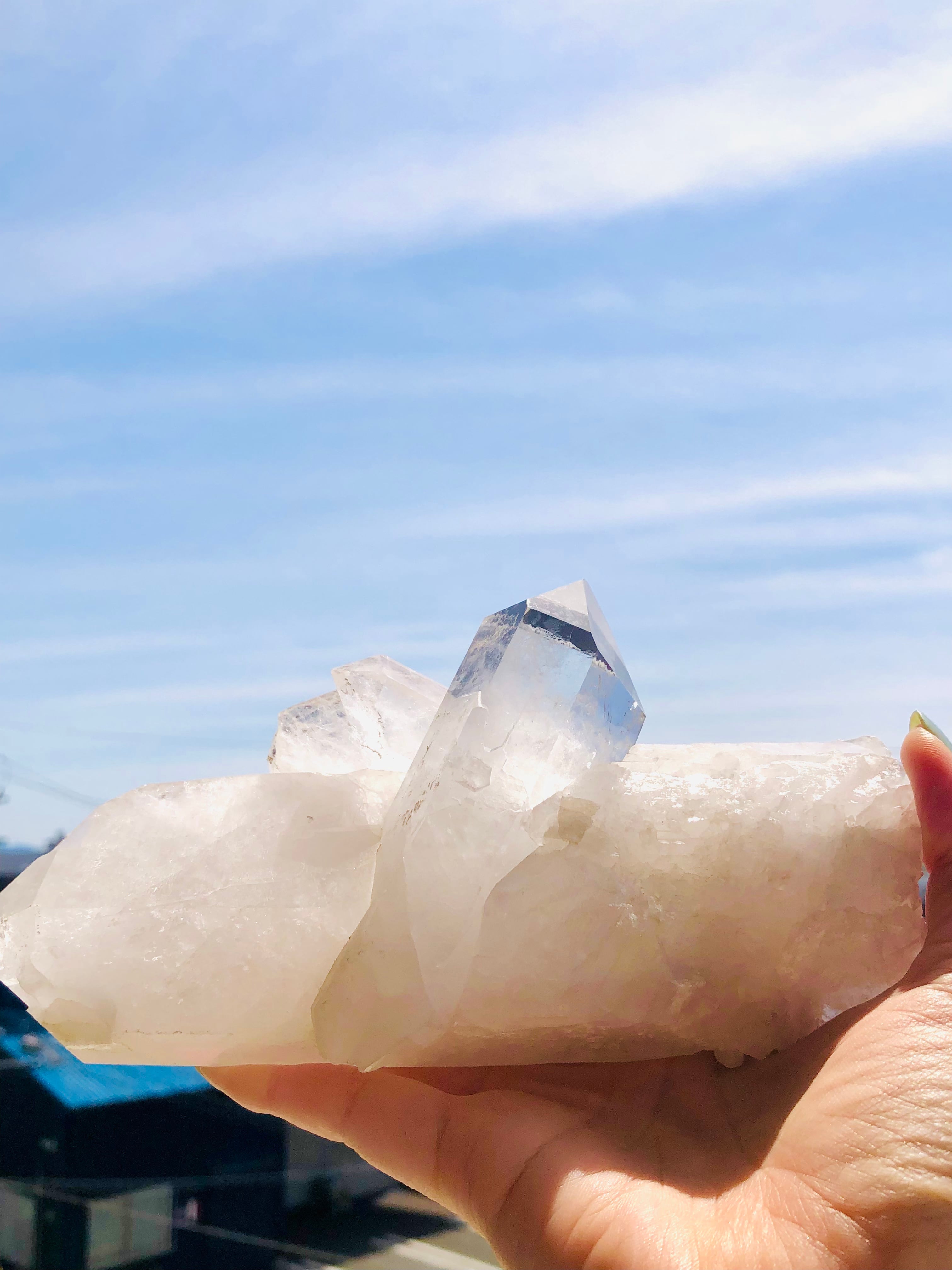 存在感抜群!!ブラジル産水晶クラスター