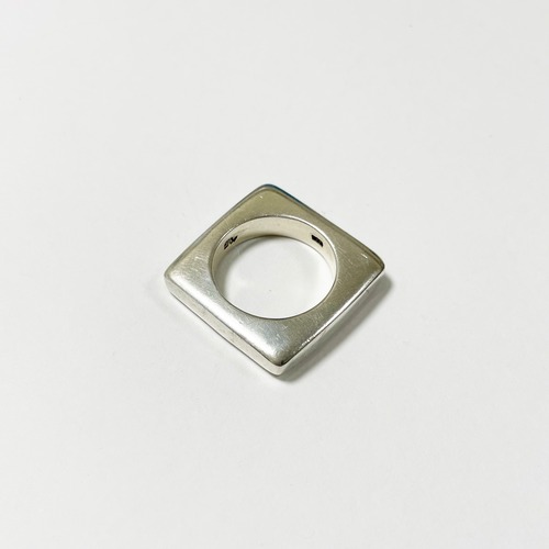 925 Silver Square Ring Marked Rv