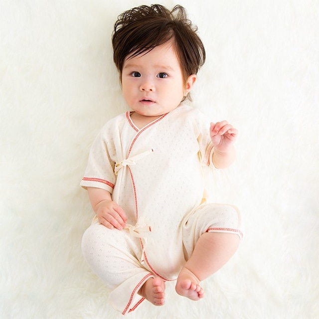 オーガニック コンビ肌着 (Y-1307) pompkins BABY