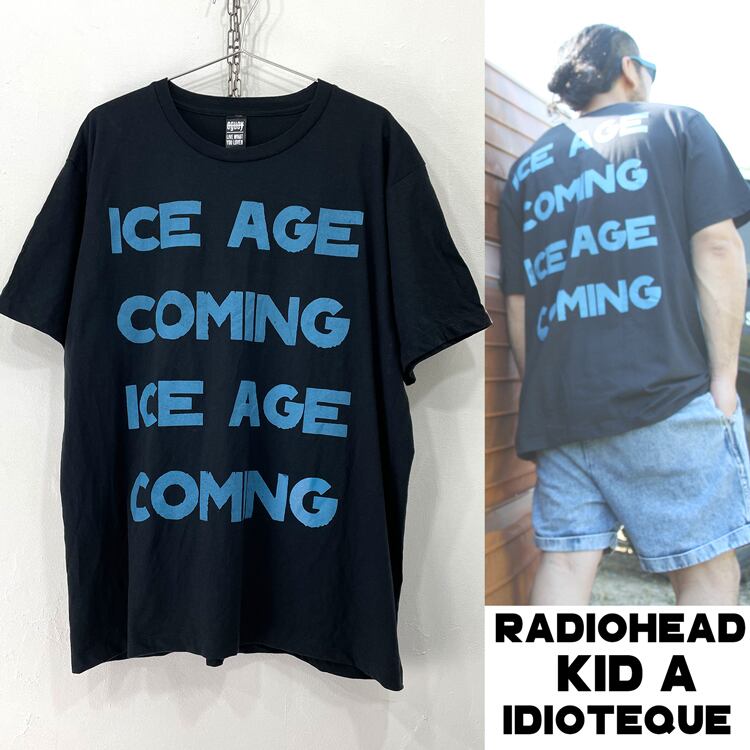 【OUTLET】【S XL】RADIOHEAD KID A IDIOTEQUE「ICE AGE COMMING」レディオヘッド キッドA イディオテック --- ロックTシャツ バンドTシャツ --- o1610 1141 OL-B | oguoy/Destroy it Create it