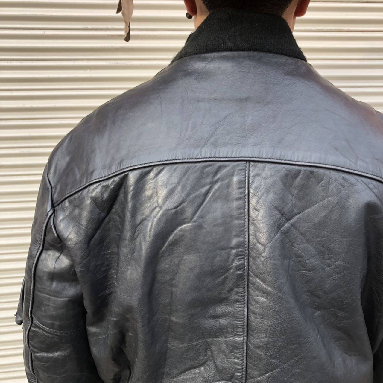 希少な44サイズ USA製 Schott ショット 127 MA-1 レザージャケット 