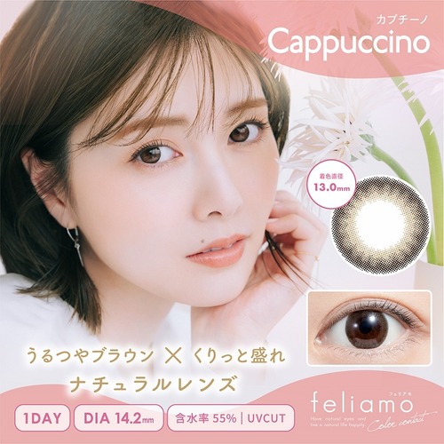 フェリアモ ワンデー(feliamo 1day)《Cappuccino》カプチーノ[10枚入り]