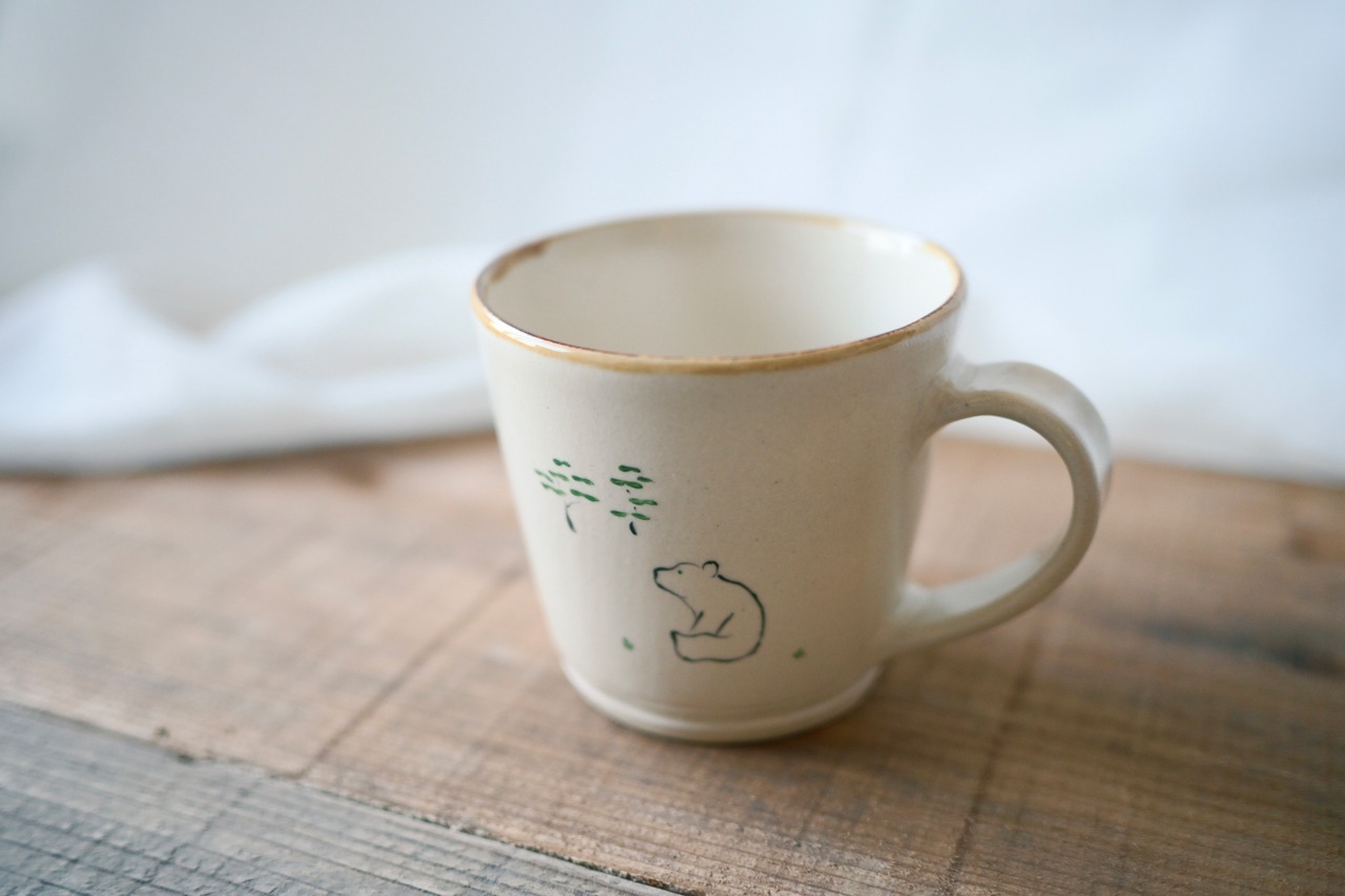 白クマと星のマグカップ① / 黒宮 大輔、黒宮 愛(工房kurumiya) 画像3