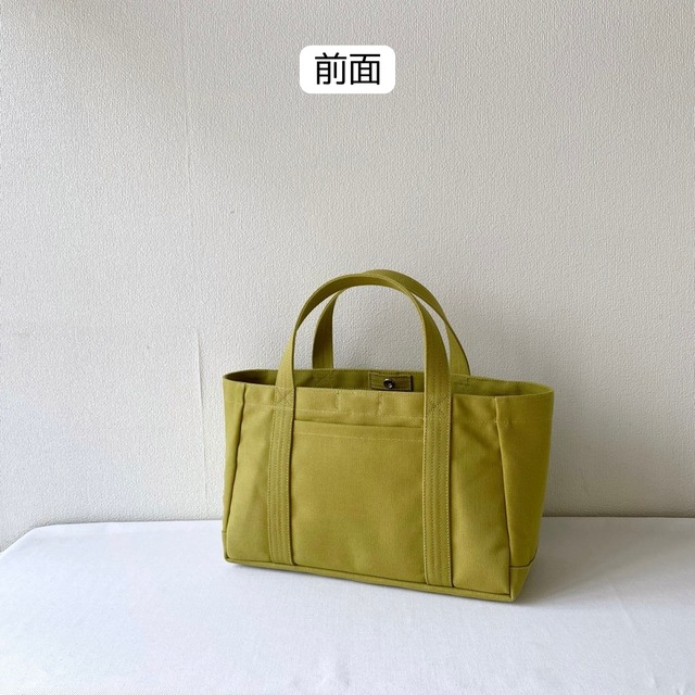 【全9色】「軽いボックストート」通勤サイズ／倉敷帆布 8号帆布【受注制作】