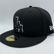 NEW ERA 59FIFTY/5950 ロサンゼルス・ドジャース ブラック×ブラックホワイト