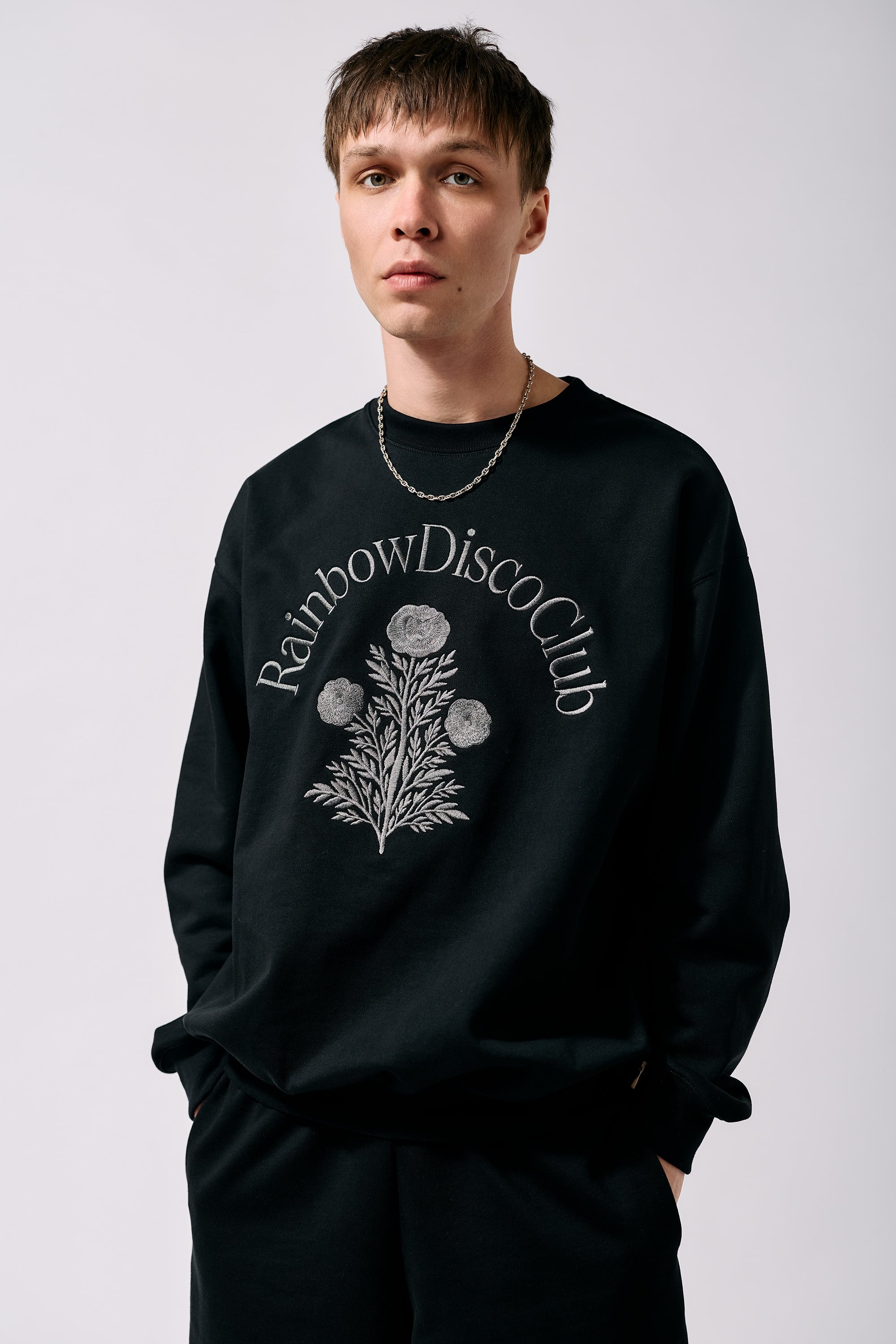 Rainbow Disco Club × TRIBE WEAR Sweat L RDC × TRIBE WEAR KV Sweat | BLACK | Rainbow Disco Club