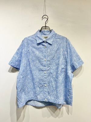 BLANC basque　小花柄コットンプリントシャツ