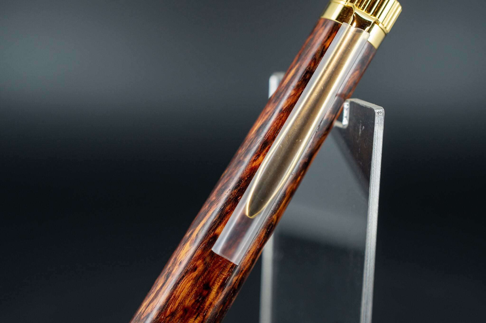 【東洋のローズウッド】 縞紫檀 変わり杢 特上 gold MP