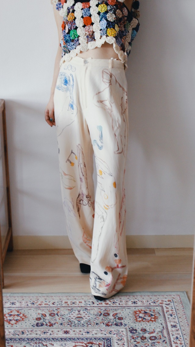 【Subin Kim】Hand-painting Art Pants