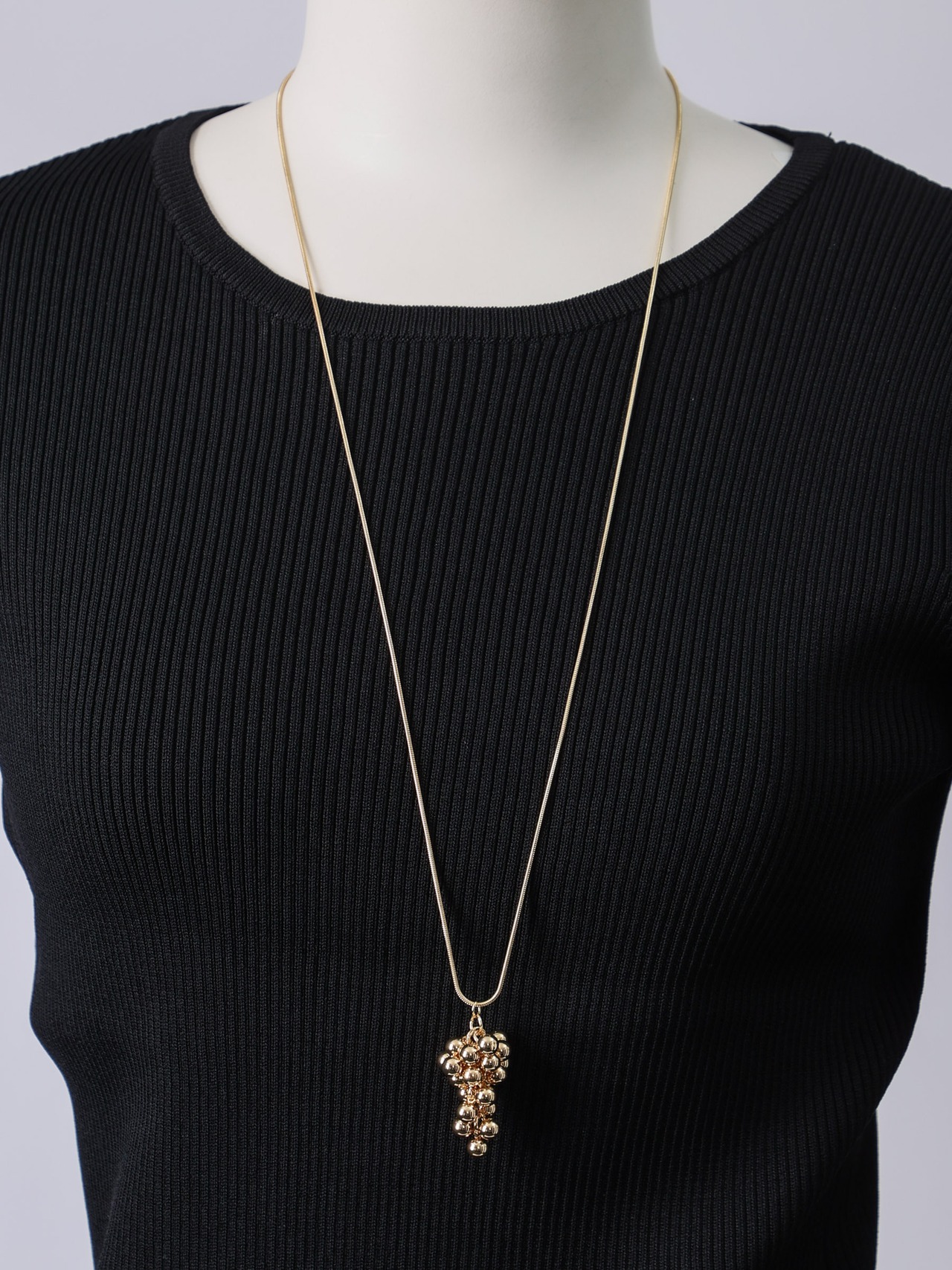 BEATRICE(ブドウ型シルバー＆ゴールドネックレス）