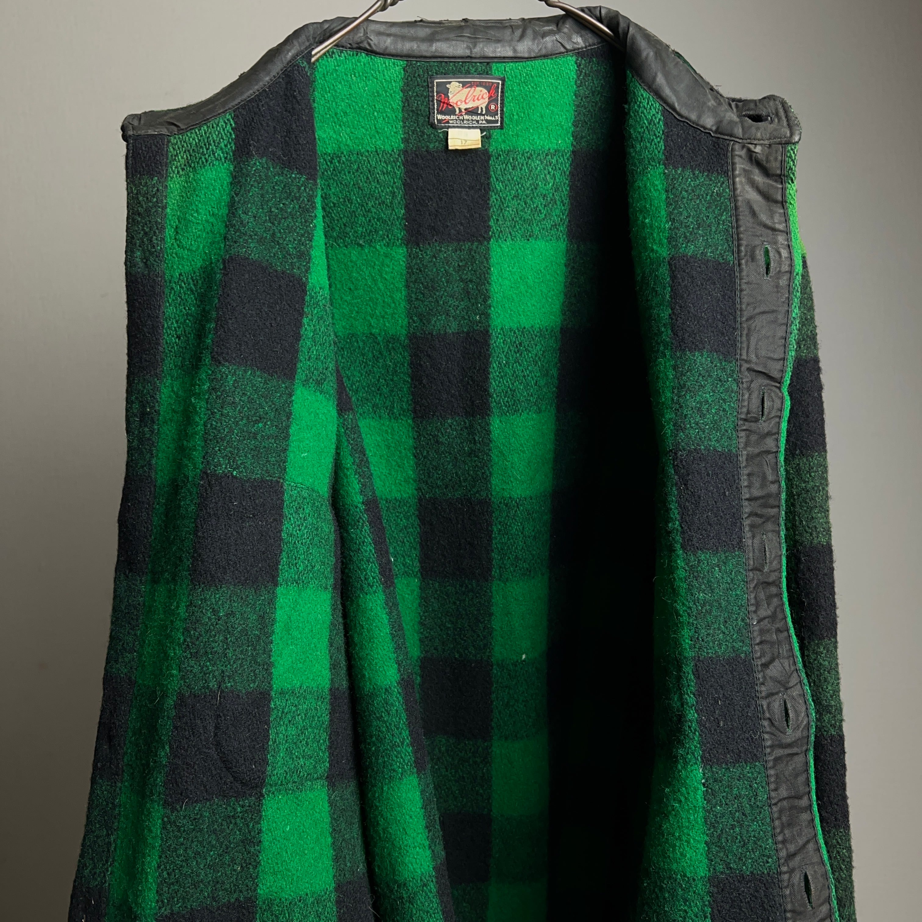 50's Woolrich Plaid Wool Shirt 50年代 ウールリッチ 筆記黒 50's Woolrich Plaid Wool Shirt 50年代 ウールリッチ 筆記黒