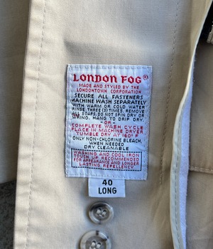 Vintage 90s 40 long coat -London Fog-