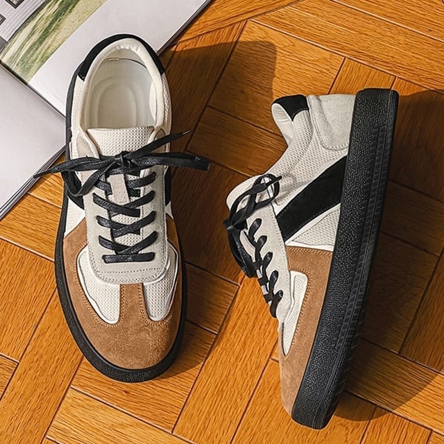 予約販売】スニーカー 韓国 メンズ キャンバス スエード 靴 ブラック