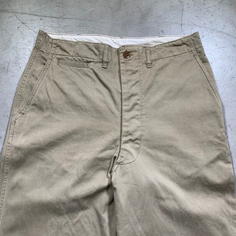 50's U.S.ARMY 45KHAKI チノトラウザーズ MIL-T-2064 CASSIDY MFG