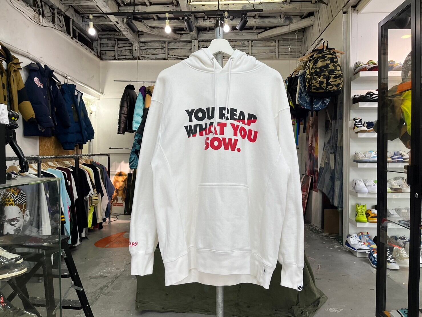 SAPEur × NINE RULAZ LINE DOTMAN HOODIE WHITE XL 19218 | BRAND  