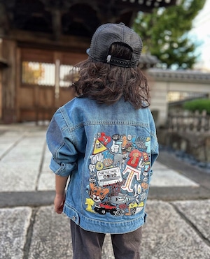 5size / キッズバックデザインデニムジャケット