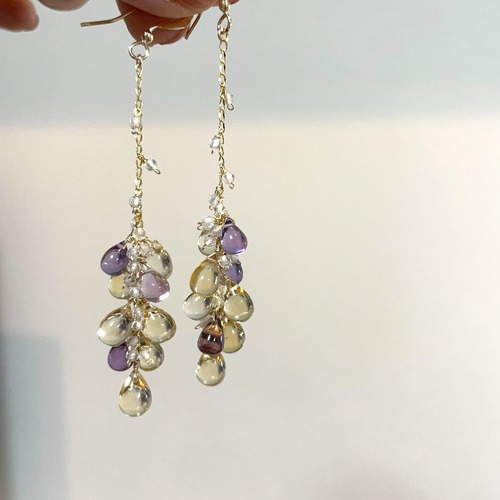 Citrine×Amethyst fruit pierce(tawawa)