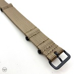 PVDプレミアムNATOストラップ カーキ 18mm 腕時計ベルト