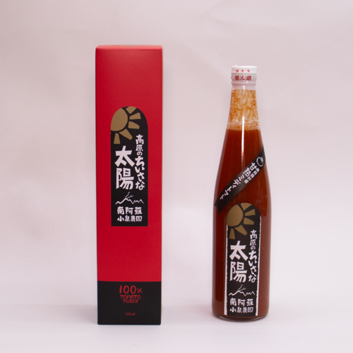 無塩無添加・甘熟ミディトマト100%ジュース -化粧箱入- 500ml 1本(レッド×1)