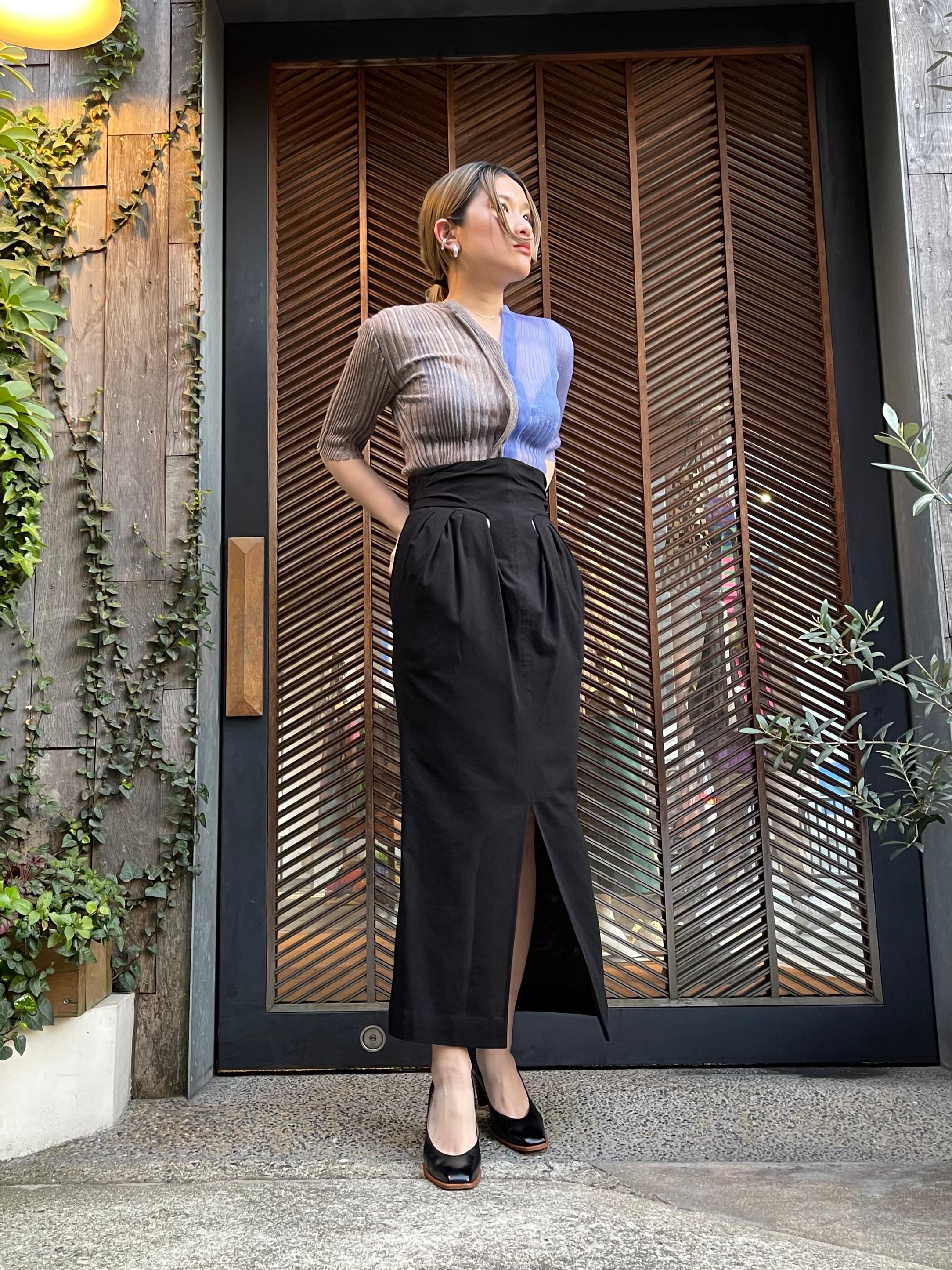ソフトパープル Mame Kurogouchi✨Jacquard Skirt ジャガードスカート