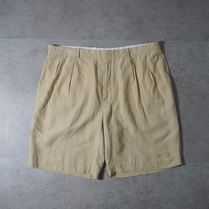 Polo by Ralph Lauren Double-pleated linen silk shorts [W40] 古着