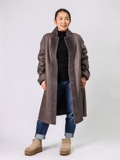 BRAHMIN(リバーシブルフェイクファーコート)