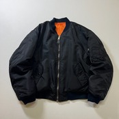MA-1　フライトジャケット　ブルゾン　ブラック　L 古着