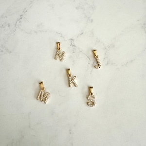 【GF3-29】14K gold filled deco alphabet charm