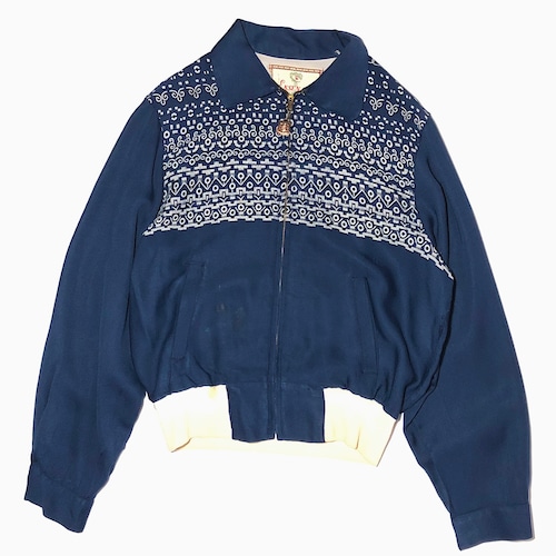 Vintage 50's【ENSENADA】Rayon Gabardine Jacket