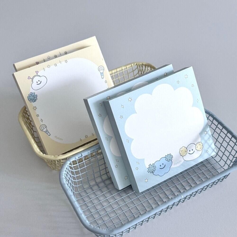 skyfolio] くも Square メモ パッド（全4種） | moim - 韓国雑貨や小物