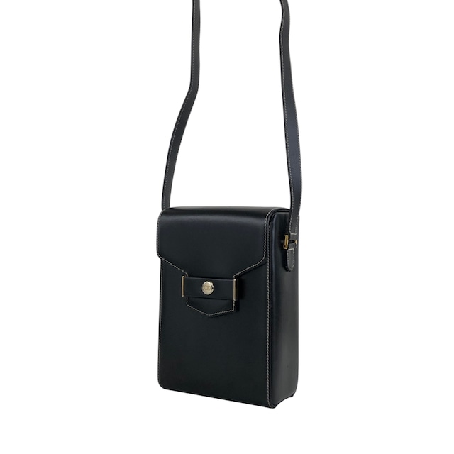 Christian Dior クリスチャン ディオール ショルダーバッグ ブラック CD レザー ミニバッグ vintage ヴィンテージ オールド esfjwx