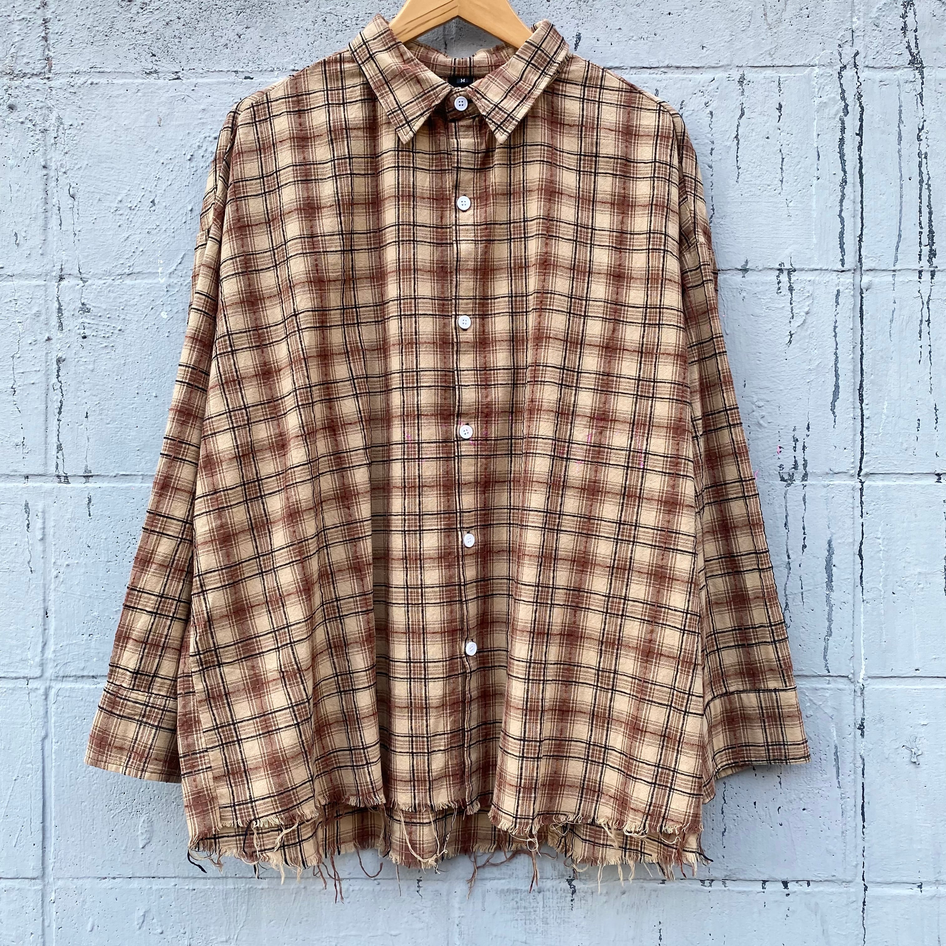 check shirt トップス シャツ  ストリート ブランド メンズ レディース