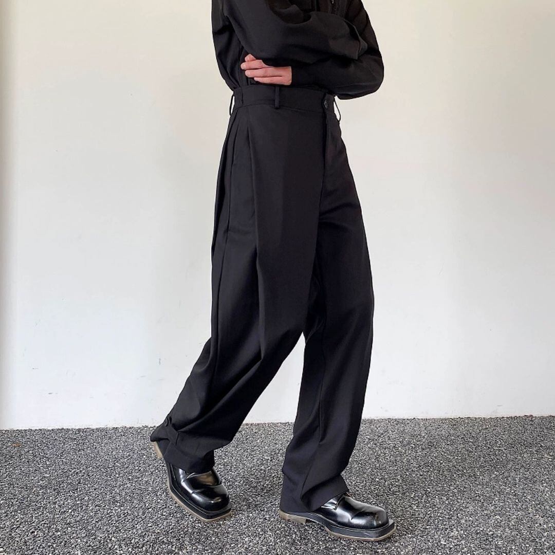 Straight wide-leg pants