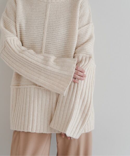 モダンニットプルオーバー