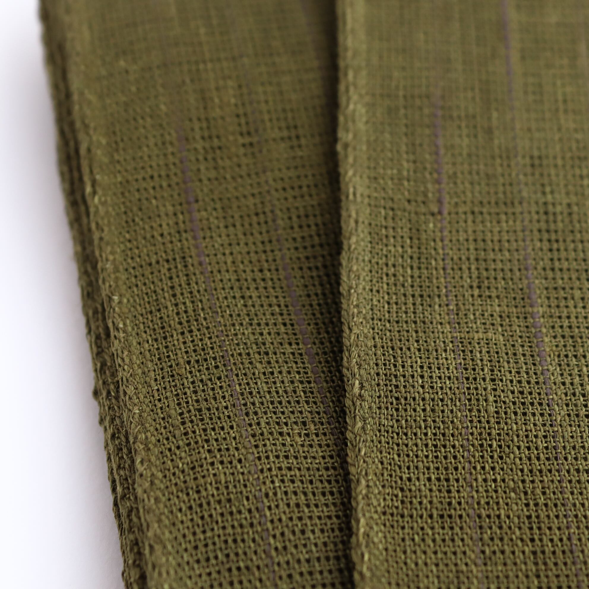 半巾帯「ひこうき雲」鶯 | OLN web shop