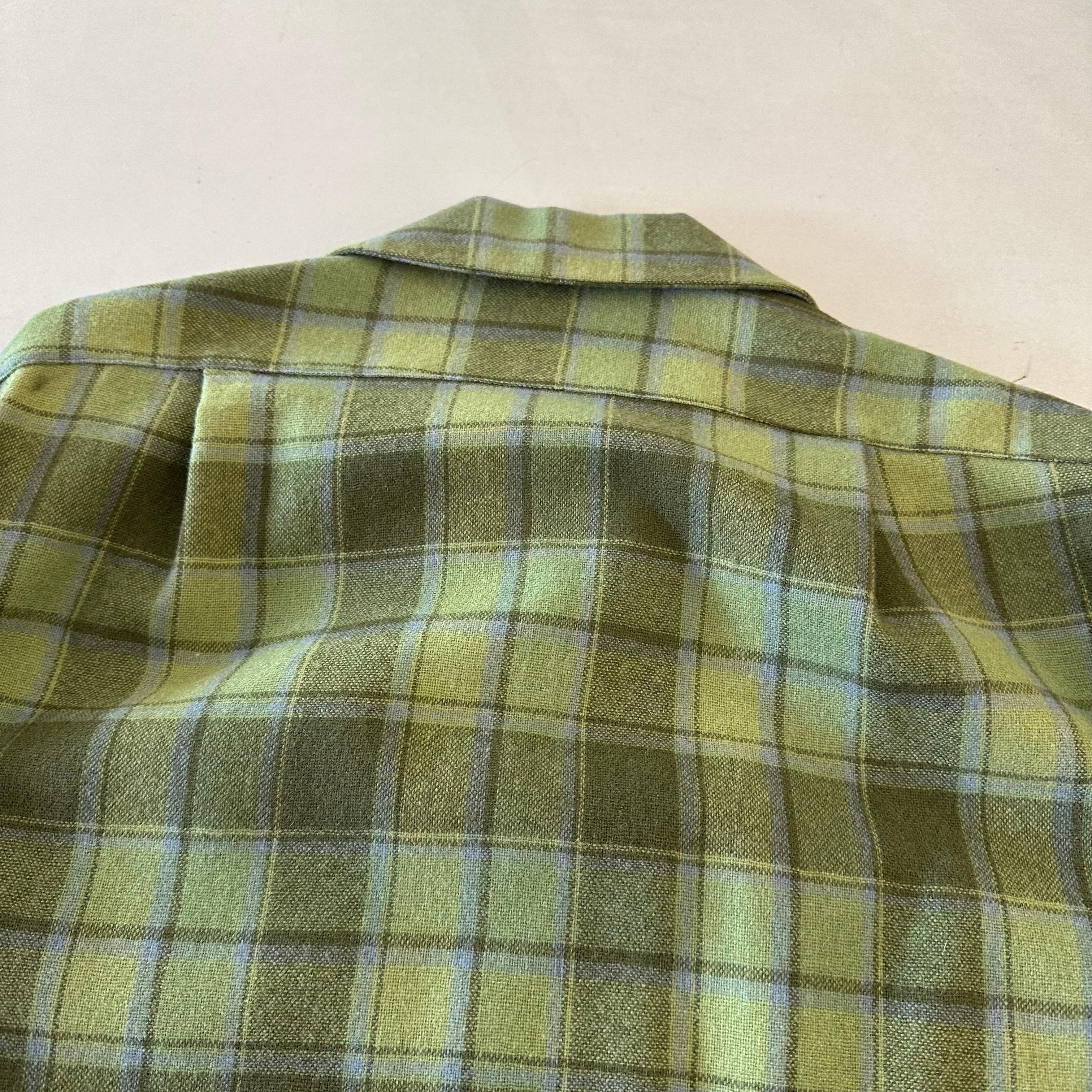 70s PEMDLETON Board Shirt Green | BerBerJin Yuhodo