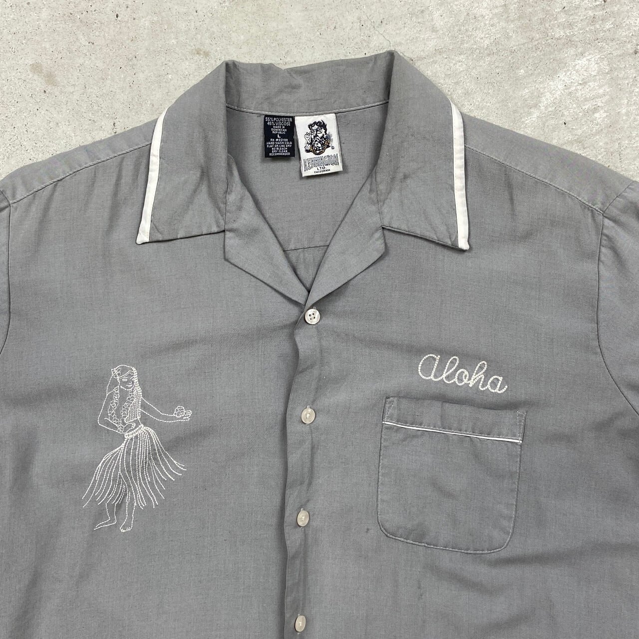 ケニントン vintage kennington 刺繍 シャツ ヴィンテージ Large 70s