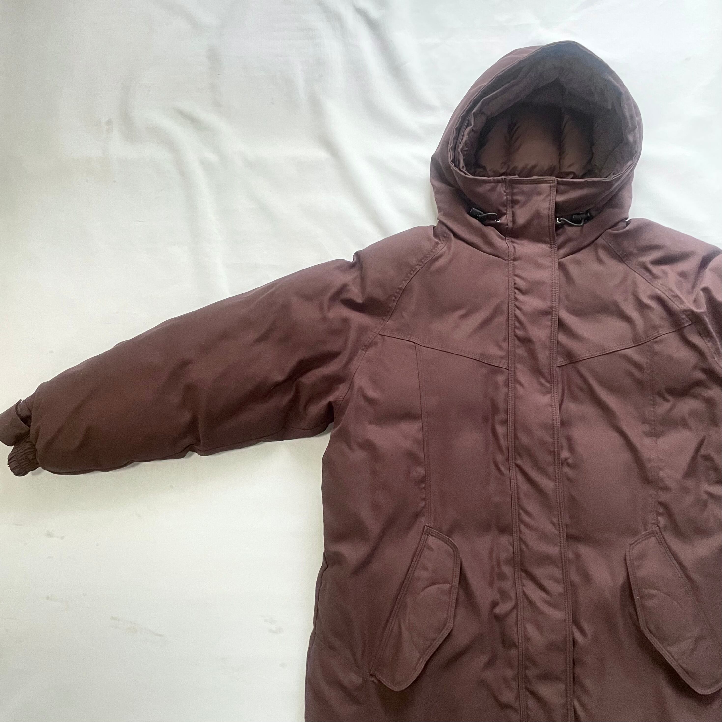 Cabela's brown goose down hooded long coat カベラスフード Cabela's brown goose down hooded long coat カベラスフード