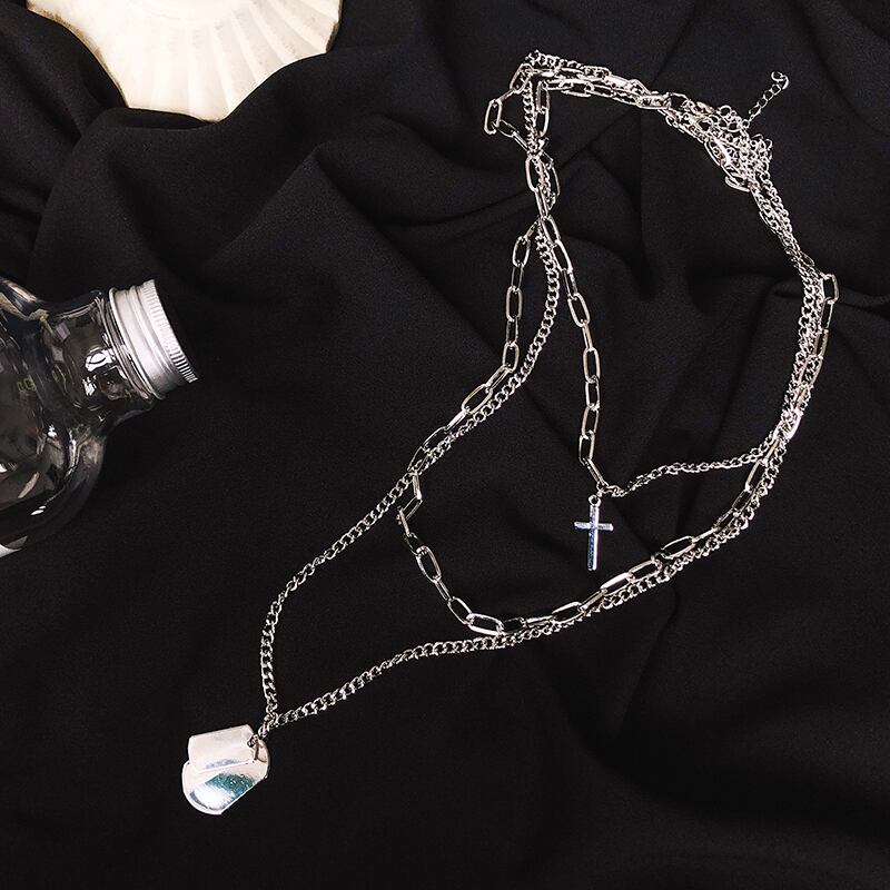 クロスネックレス レース ブラック・アイド・ピーズ81467574788