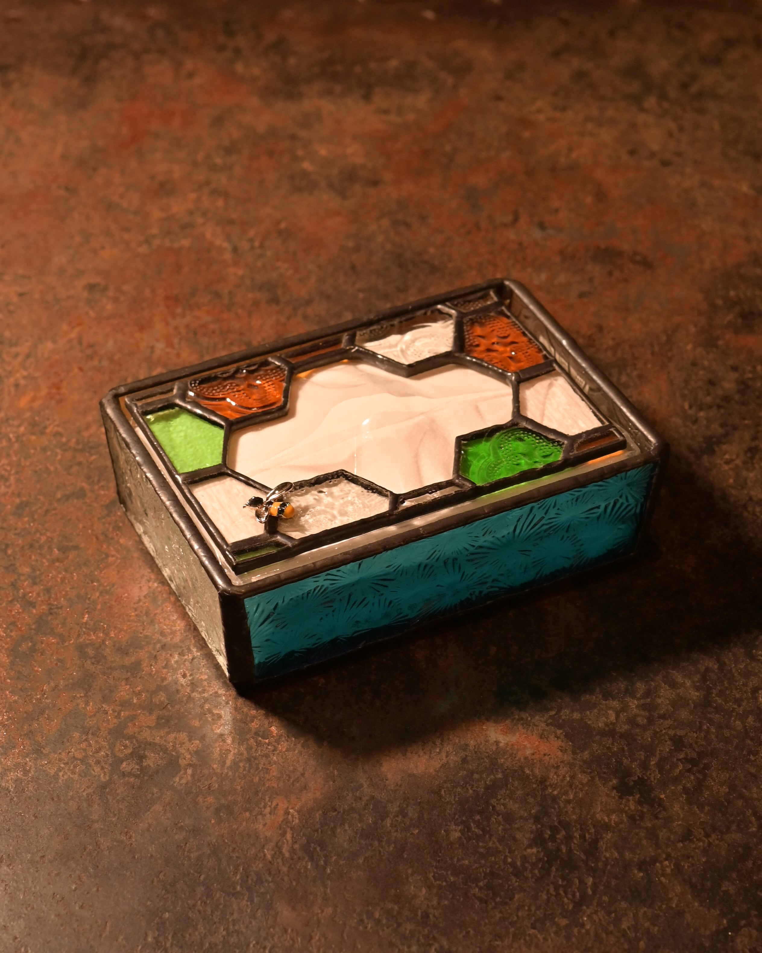 ヴィンテージ雑貨 ステンドグラス ポケットティッシュケース | ORATIO